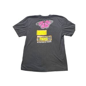 Giovanni La Venganza Shirt‎ Womens 3XL XXXL Black Butterfly Whimsical Paris Lady